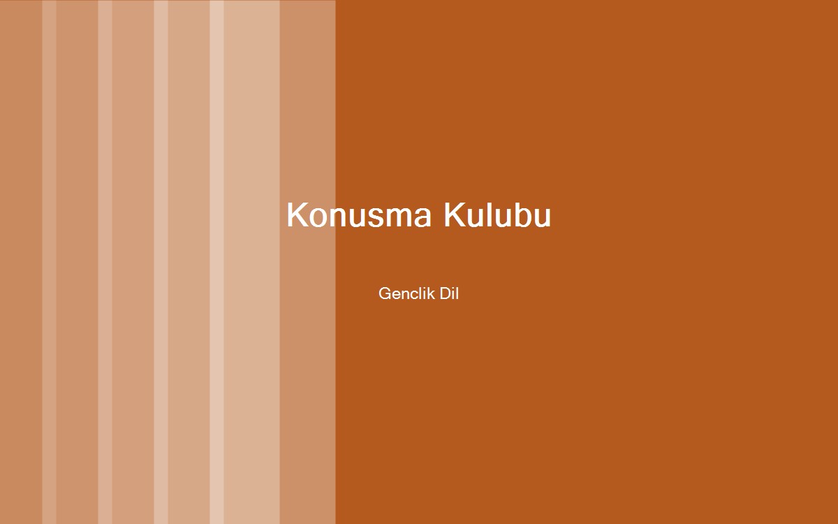 İngilizce Konuşma Kulübü — Cumartesi